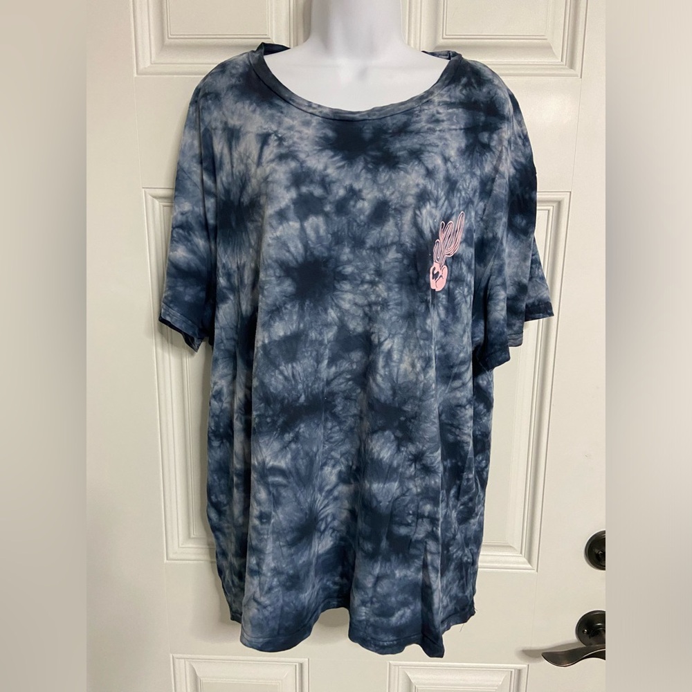 3- COACHELLA VALLEY Blue Tie Dye T-Shirt
